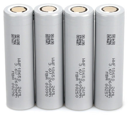 2600mAh κυλινδρική επαναφορτιζόμενη μπαταρία ιόντων λιθίου 18650 χαμηλής θερμοκρασίας