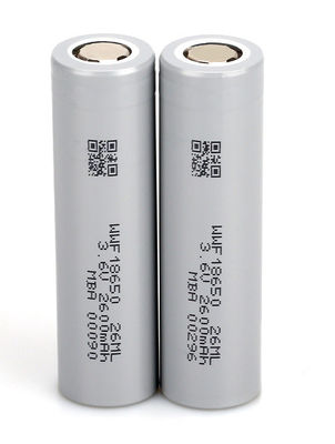 2600mAh κυλινδρική επαναφορτιζόμενη μπαταρία ιόντων λιθίου 18650 χαμηλής θερμοκρασίας