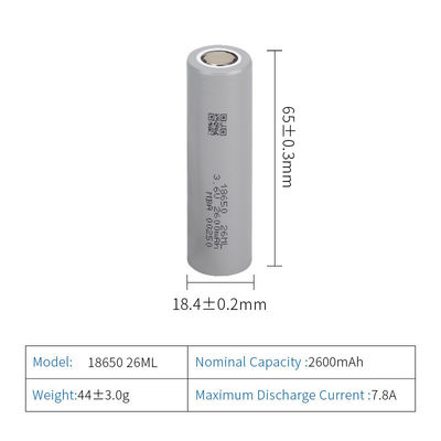 18650 32 ml 3.6V μπαταρία λιθίου Ηλεκτρικό όχημα NCA Καθοδική μπαταρία ιόντων λιθίου