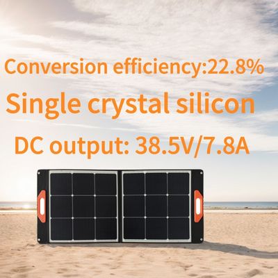 Εξωτερικά ταξίδια απαραίτητα 300W αναδιπλούμενο μονοκρυσταλλικό ηλιακό πάνελ για παροχή ενέργειας