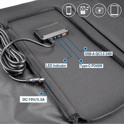 Μονοκρυσταλλικό πυρίτιο 100W 200W Ηλιακό πάνελ Ηλιακά κύτταρα φωτοβολταϊκά Μονάδα φορητό αναδιπλούμενο ηλιακό πάνελ