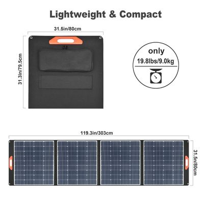 MSDS Μονοκρυσταλλικά ηλιακά πάνελ πυριτίου 400W Πλαστικός φορτιστής ηλιακού πάνελ