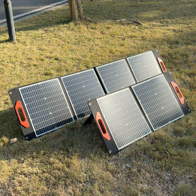 2.2kg Προσαρμοσμένο αίτημα Ηλιακό σταθμό 60W Μίνι σπίτι κάμπινγκ αναδιπλούμενο πάνελ