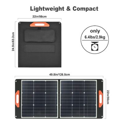 Κινητά 100W φορητά ηλιακά πάνελ
