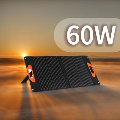 Μικρό μονό 60W ηλιακό πάνελ 2.2kg αναδιπλούμενο φορτιστή ηλιακού πάνελ