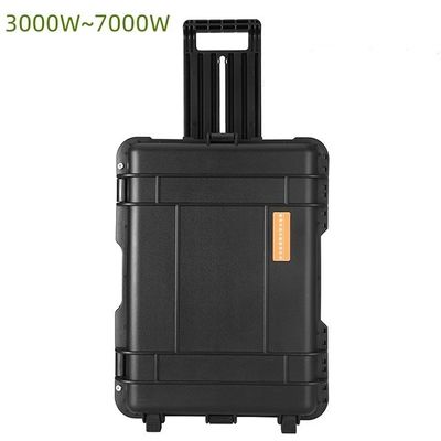 220V Εξωτερικό κάμπινγκ LiFePO4 5000W Μεγάλη χωρητικότητα φορητό σταθμό ηλεκτρικής ενέργειας με τροχόσπιτο