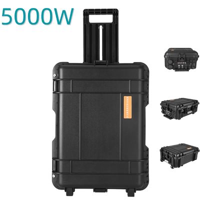Τράπεζα ηλεκτρικής ενέργειας εξόδου 5000W Κύρια φορητό σταθμό ηλεκτρικής ενέργειας με μπαταρία λιθίου-σιδήρου