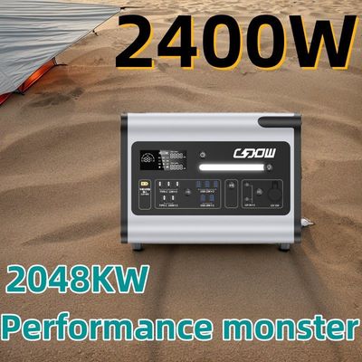 Φορητή τροφοδοσία 2048wh 2000W Ηλιακό σταθμό παραγωγής ηλεκτρικής ενέργειας Προσαρμοσμένο αίτημα και δείγματα