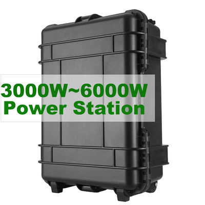 15A Max AC Output Current Φορητό ηλιακό σταθμό 5000W για το σπίτι και την κατασκήνωση