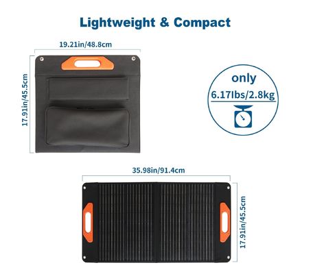60W 100W 200W ολομαύρη ηλιακή μονάδα με μονοκρυσταλλική πυρίτιο