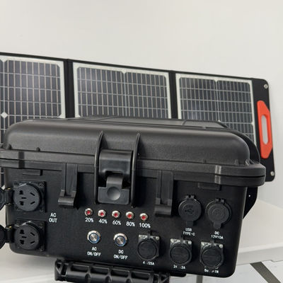 Δυνατό να αναδιπλωθούν ηλιακά πάνελ 200W Μονοκρυσταλλικό πυρίτιο Ιδανικό για το σπίτι