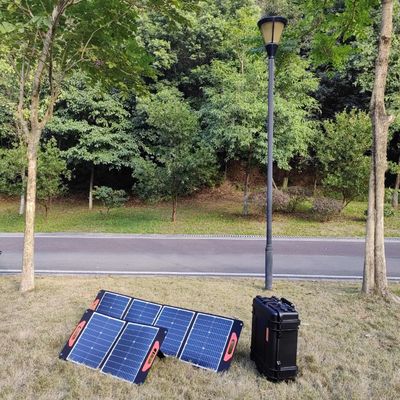 300W αναδιπλώσιμα ηλιακά πάνελ για κάμπινγκ Μονοκρυσταλλικές κυψέλες Συστήματα μικρών σπιτιών