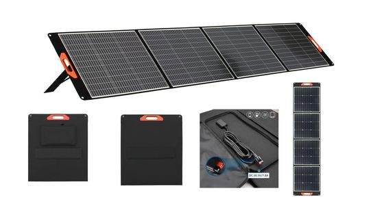 60W 100W 200W 400W Μονοκρυσταλλικά ηλιακά πάνελ πυριτίου με πιστοποίηση CE σε μαύρο