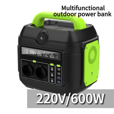Φορητός 220V 600W εξωτερικός κάμπινγκ Ηλιακός σταθμός παροχής ενέργειας για φορτιστή έκτακτης ανάγκης και αποθήκευση ενέργειας
