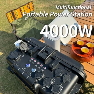 4000W Ηλιακές τράπεζες φόρτισης για κατασκηνώσεις και σπιτικό εφεδρικό ρεύμα AC ρεύμα εξόδου 15A Max