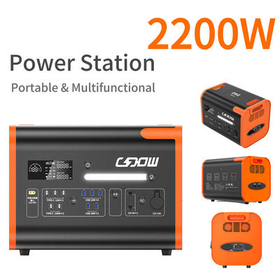 Καθαρό κύμα sinus 2200W έκτακτης ανάγκης φορητό σταθμό ηλεκτρικής ενέργειας σταθμός ηλεκτρικής ενέργειας 2200 Watt