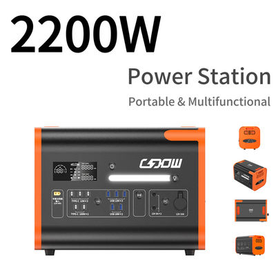 Ηλιακό πάνελ Επείγουσα τροφοδοσία 500W 1000W 2200W Εξωτερικό φορητό σταθμό ηλεκτρικής ενέργειας