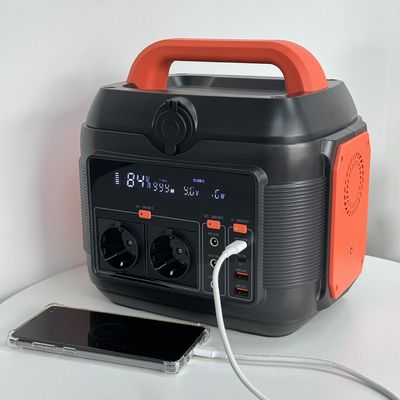 600W φορητή κινητή ενέργεια 6kg πορτοκαλί μαύρο εξωτερική εσωτερική έκτακτη ενέργεια αποθήκευση ενέργειας