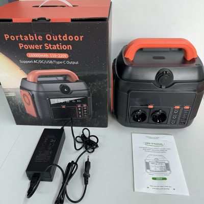 110V 220V κατασκήνωση έκτακτης ανάγκης 576wh φορητό ηλιακό κινητό σταθμό ηλεκτρικής ενέργειας 600W