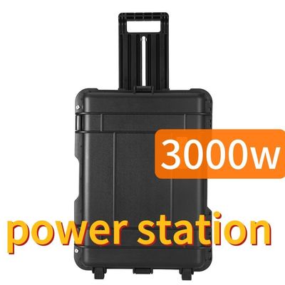 3000W φορητό σταθμό αποθήκευσης ενέργειας Μαύρο Προσαρμόσιμο CE.Un38.3 Πιστοποιημένο