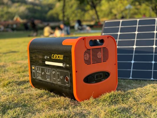 1500W μπαταρία λιθίου-φωσφορικού σιδήρου Ηλιακό σταθμό παραγωγής ηλεκτρικής ενέργειας για κύρια και 800W ηλιακή φόρτιση