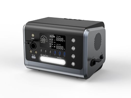 Μεταφορτωτής ηλιακός γεννήτης 600W για κατασκηνώσεις Ασύρματη φόρτιση AC/230 Εκδοτικό σταθμό ηλεκτρικής ενέργειας