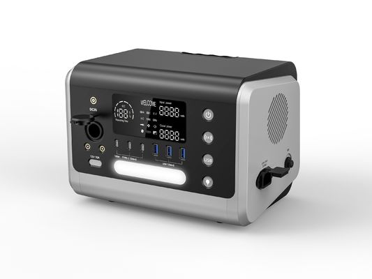 Μεταφορτωτής ηλιακός γεννήτης 600W για κατασκηνώσεις Ασύρματη φόρτιση AC/230 Εκδοτικό σταθμό ηλεκτρικής ενέργειας