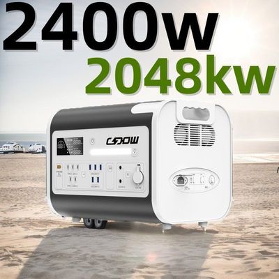 4400W Πιο υψηλή ισχύς εξωτερικός φορητός σταθμός αποθήκευσης ενέργειας με αναδιπλούμενα ηλιακά πάνελ
