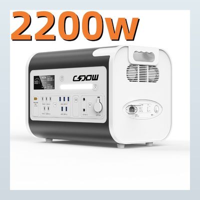4400W Πιο υψηλή ισχύς εξωτερικός φορητός σταθμός αποθήκευσης ενέργειας με αναδιπλούμενα ηλιακά πάνελ