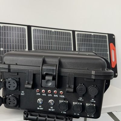15A Max AC Output Current Φορητό Ηλιακό Σταθμό Ενέργειας 4kw LiFePO4 μπαταρία με LT-40
