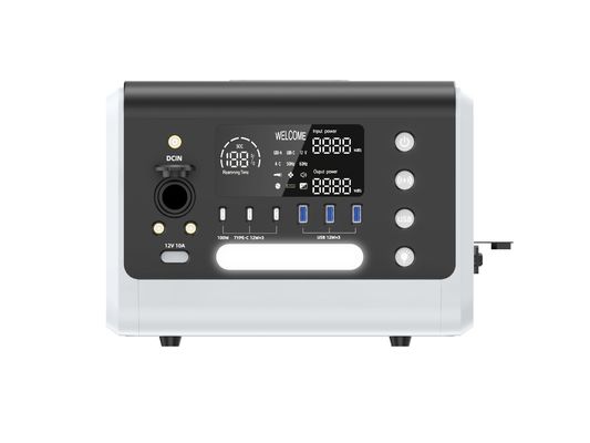Ηλιακό σταθμό ηλεκτρικής ενέργειας 600W Μεταβλητή τροφοδοσία υψηλής ισχύος με έξοδο USB 12W*3 και HT06