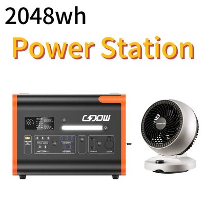 Αγορά Βόρειας Αμερικής 2000W 2200W φορητό ηλιακό σταθμό με μπαταρία LiFePO4