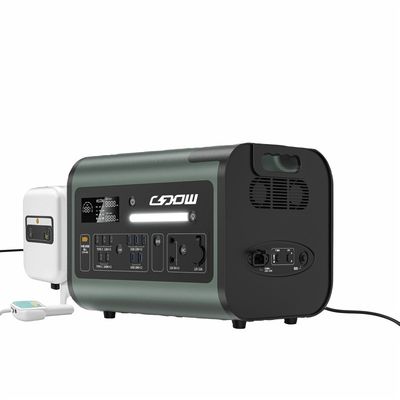 Μεγάλη χωρητικότητα 2200W φορητό σταθμό ηλεκτρικής ενέργειας 2048Wh Ηλιακή φόρτιση για υπαίθριο κάμπινγκ