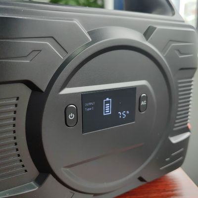 300W επαναφορτιζόμενο φορητό ηλιακό σταθμό ηλεκτρικής ενέργειας με αφαιρούμενη μπαταρία και οθόνη LCD