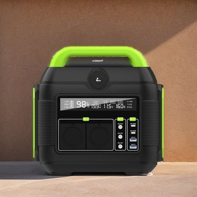 600W 110V/220V Ηλιακό φορητό σταθμό ηλεκτρικής ενέργειας με μπαταρία λιθίου για εξωτερικούς χώρους φιλικούς προς το περιβάλλον