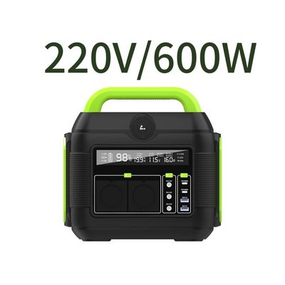 Αφαίρετη μπαταρία 600W Λιθίου 110V 220V Καμπινγκ Μίνι φορητές πρίζες AC Power Bank