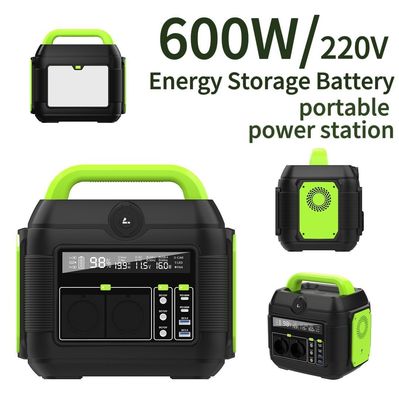 500W Πολυλειτουργική φορητή τράπεζα ηλεκτρικής ενέργειας με 600W πρίζα εναλλασσόμενου ρεύματος προαιρετική και κατανάλωση