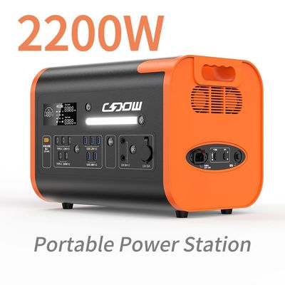 Ασύρματη φόρτιση 15W 2000Wh Φορητό σταθμό ηλεκτροπαραγωγής για την αποδοτικότητα των κατοικιών και των ταξιδιών στην ΕΕ
