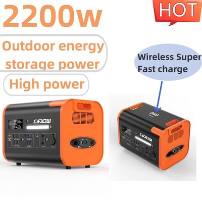 Un38.3/Msos Πιστοποίηση 2200W Φορητός σταθμός φόρτισης 220V Ηλιακή γεννήτρια για γραφείο