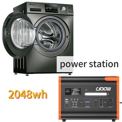 2200W/2048wh Μετακίνητο σταθμό ηλεκτροπαραγωγής έκτακτης ανάγκης υψηλής θερμοκρασίας με LiFePO4