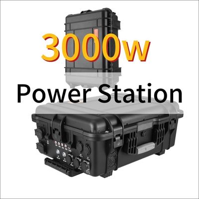 Όλες οι συσκευές Μαύρο 3000W έκτακτης ανάγκης Φορητό ηλιακό μη επανδρωμένο σταθμό ηλεκτροπαραγωγής υψηλής χωρητικότητας