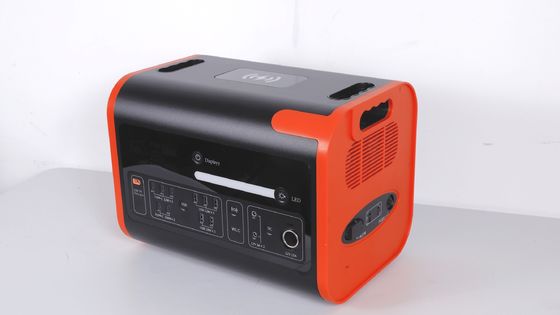 2200W40ah Ασύρματη φόρτιση Ηλιακή ενέργεια Αποθήκευση Ηλεκτρικό σταθμό σε καυτό πορτοκαλί με μαύρο