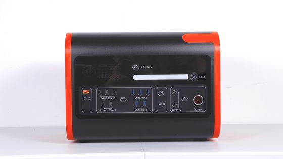 2200W40ah Ασύρματη φόρτιση Ηλιακή ενέργεια Αποθήκευση Ηλεκτρικό σταθμό σε καυτό πορτοκαλί με μαύρο