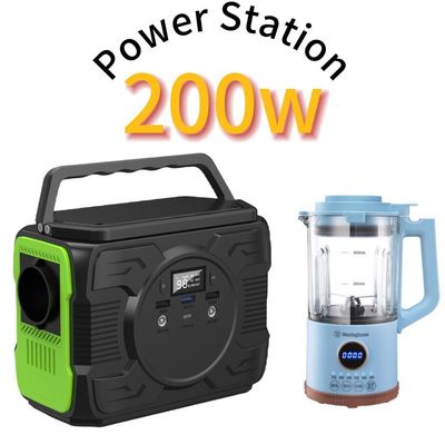 200W/173wh Ηλιακό σταθμό μεταφοράς με μπαταρία λιθίου με έξοδο Ec5 12V/200-300A