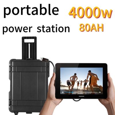 4000W80ah/UPS καθαρό σύστημα BMS με κινητήρα για φορητή ενέργεια