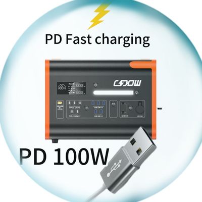 2200W AC DC Τύπου C μπαταρία Εφεδρική ισχύς Επείγον φορητό σταθμό ηλεκτρικής ενέργειας Προσαρμόσιμο