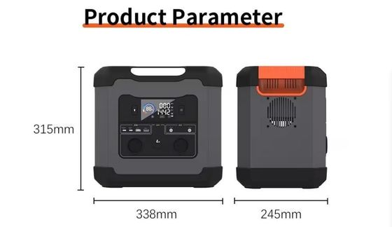 Φορητός ηλιακός γεννήτης 1500W/1344wh Φορητός σταθμός ηλεκτρικής ενέργειας για την ετοιμότητα σε καταστροφές