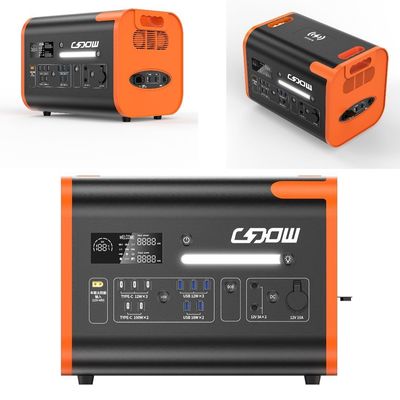 LiFePO4 Ενέργεια 2200W/2400W Ηλιακός γεννήτης Φορητό σταθμό ηλεκτρικής ενέργειας Διάρκεια ζωής 2000 φορές