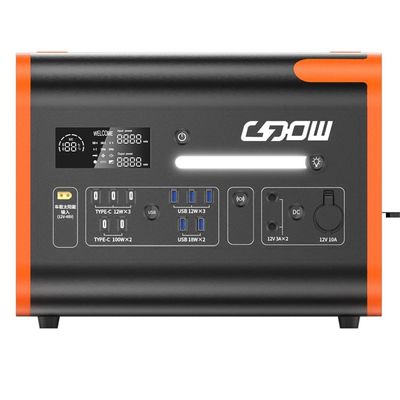 220V/40ah/2200W Ηλιακή ενέργεια Μεταφορτώσιμο εξωτερικό σταθμό αποθήκευσης ενέργειας με ταχεία φόρτιση 1500W μπαταρία λιθίου