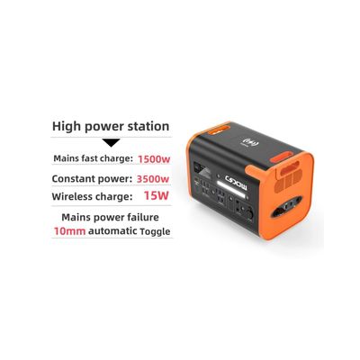 Συνεχή ισχύς 3500W AC/DC Portable UPS για οικιακό σταθμό αποθήκευσης ενέργειας